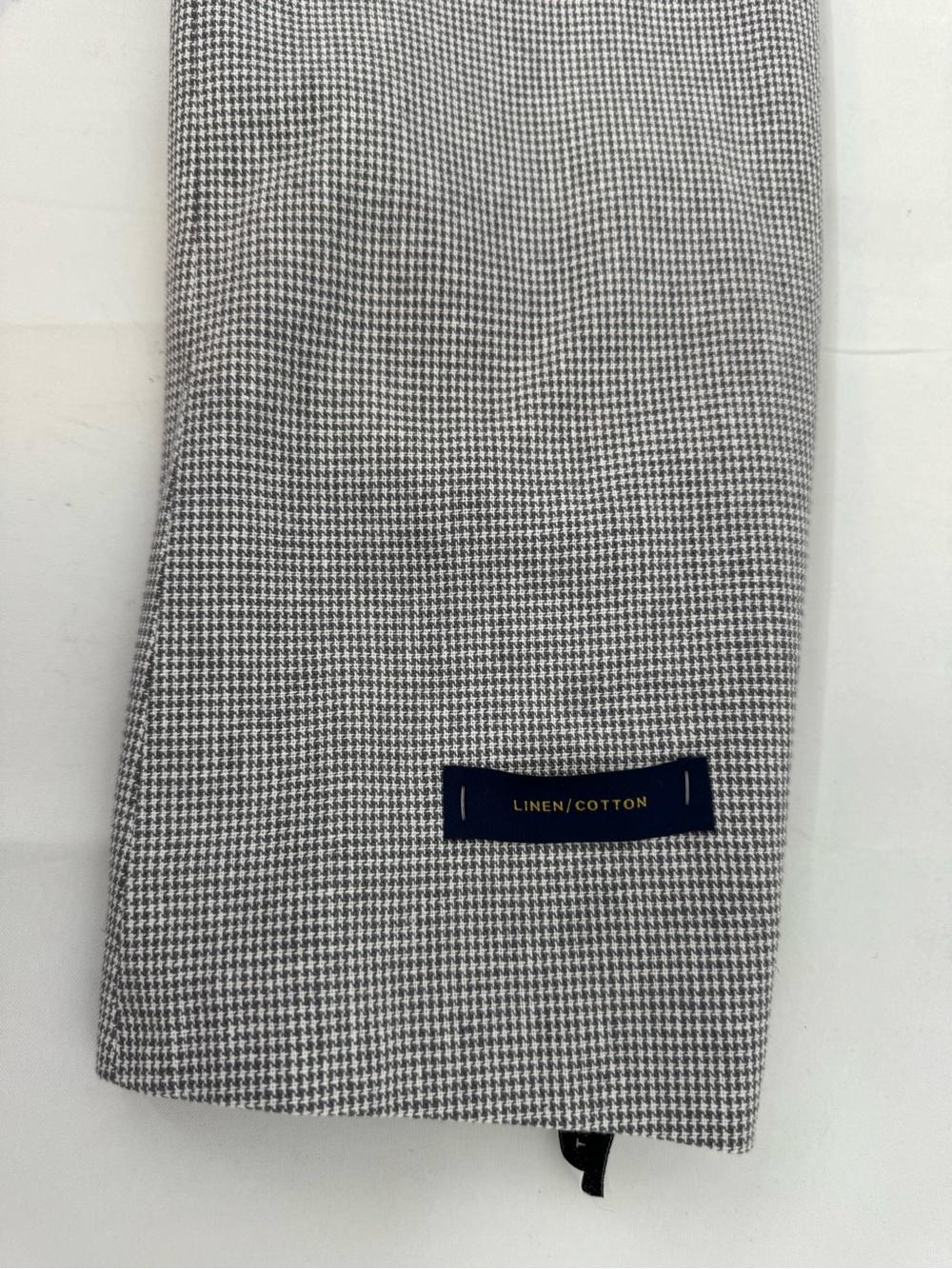 Stafford Men’s Classic Fit Sport Coat Size 52R Linen Blend Blazer Houndstooth - Picture 7 of 10